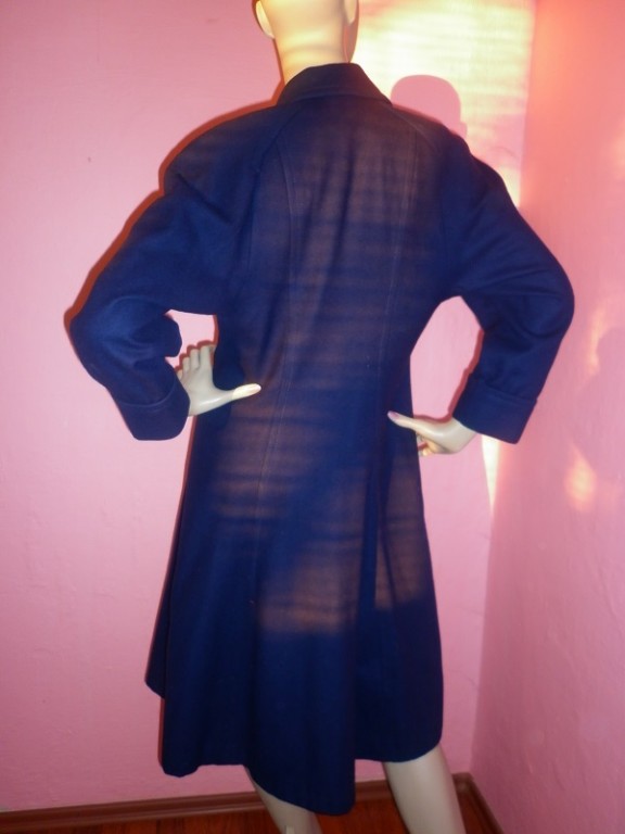 Obrázek Modrý vypasovaný kabát vel. S- M
